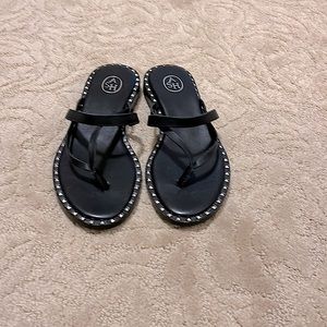 ASH Black sandals with silver studs